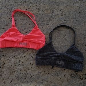 VICTORIAS SECRET PINK halter top sports bra, small